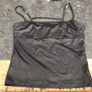Faride leather like crop top NWT